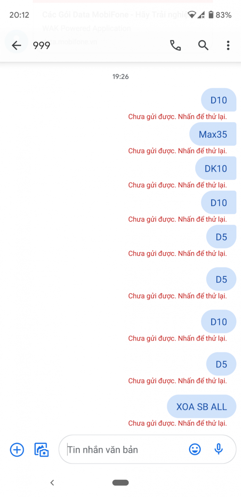 Cách xử lý nhanh khi gặp trường hợp không gửi được tin nhắn