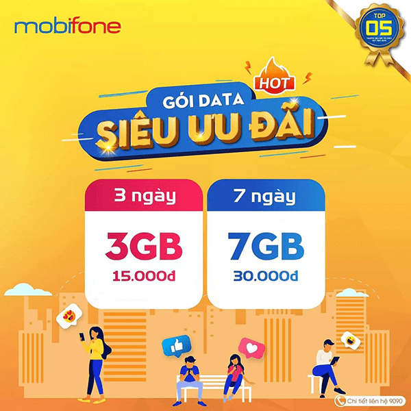 Các gói cước truy cập mạng 3 ngày của Mobifone mọi thuê bao được đăng ký